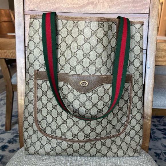 Gucci GG Supreme Vintage Ophidia Tote - Picture 1 of 12